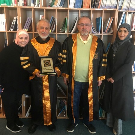 مناقشة علنية لإطروحة طالب الدكتوراه خميس هاشم الجنابي